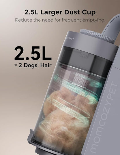 Dog Grooming Kit, FurEase Dog Grooming Vacuum with Dog Clippers for Grooming, 13000Pa Powerful Dog Vacuum for Shedding Grooming with 5 Pet Grooming Tools