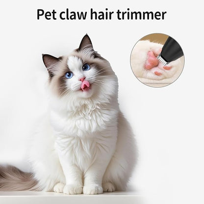 Dog Clippers for Grooming, Low Noise Cordless Dog Paw Trimmer, Rechargeable Small Pet Hair Trimmer for Grooming (Black)