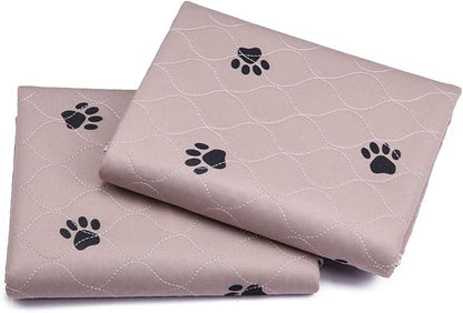 SincoPet Washable Dog Pee Pads with Puppy Grooming Gloves,Puppy Pads,Reusable Pet Training Pads,Large ,Waterproof Pet Pads for Dog Bed Mat,Super Absorbing Whelping Pads,48x48 Inch (Pack of 2)
