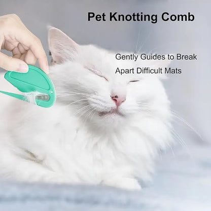Dematting Comb for Pets - Effectively Remove Knots, Tangles, and Hair with Our Matt-Splitting Knot Opener Tool, 5 Pcs