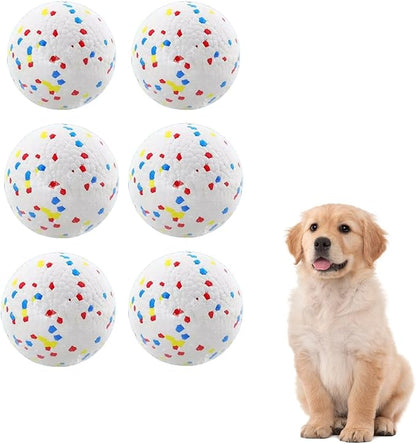 Dog Balls for Dogs:6 Pack 2.3 Inch Balls Compatible with Ball Launchers, for Puppy Dogs Medium Playing Exercise and Practice