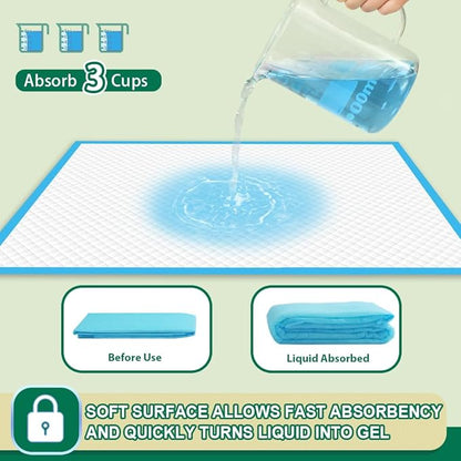 IMMCUTE Puppy Pee Pads 22"x23", 50 Count, Super Absorbent Leak-Proof Disposable Dog Training Pads for Puppies, Adult Dogs Cats & Other Pets Potty Piddle Pads for Crate, Kennel & Indoor/Outdoor Use