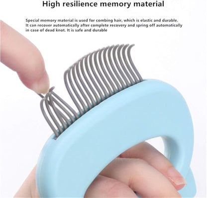Pet Hair Remover Brush Cleaning Slicker Brush for Dogs and Cats(Green)