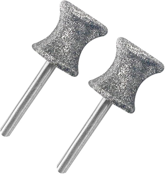 Diamond Rotary Nail Grinder Bits for Dog, 2PCS Diamond Dog Nail Grinder Head for Dremel,1/8" Replacement Grinder Wheel Pets Nail Grooming Tools for Medium Large Dogs