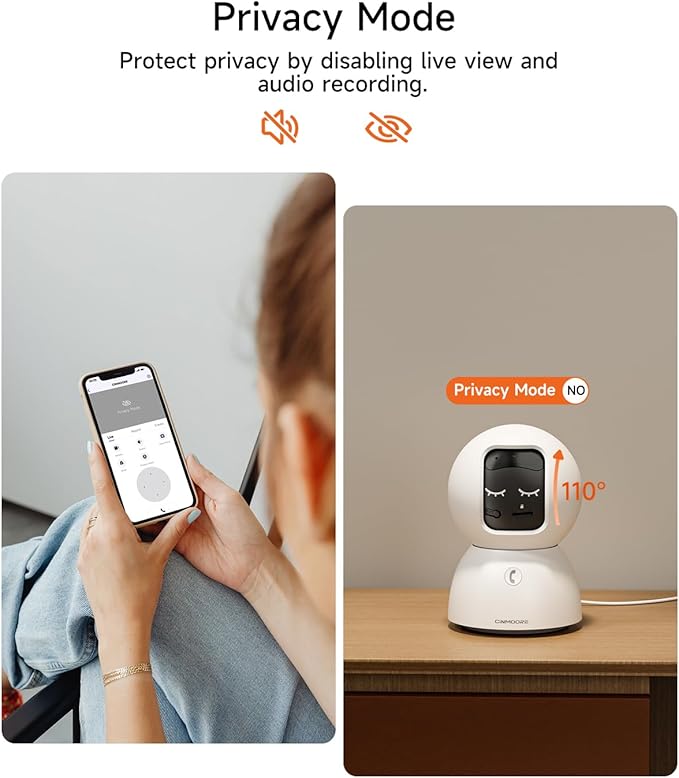 3K Pet Camera, 5G WiFi Indoor Camera with 4x Zoom, Pet/Dog/Baby Camera with Phone app, Human/Pet/Facial Detection, 360 Pan-Tilt AI Tracking, Night Vision, Plug in, Two-way Audio, Privacy Mode