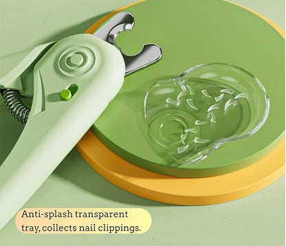 3 in 1 Dog & Cat Pets Nail Clippers and Trimmers-with Safety Guard to Avoid Overcutting. LED Dog Nail Clipper with Light, Illuminates Nails or Bloodline for Safe and Easy Trimmers,for Cats & Dogs