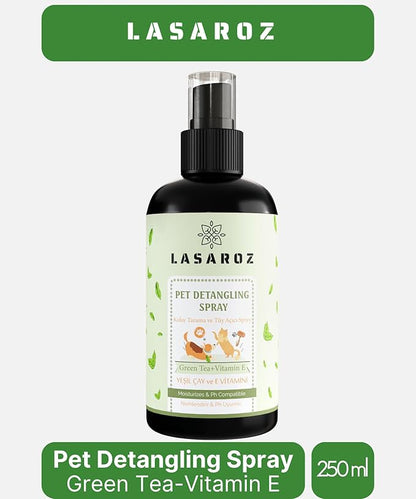 Pet Detailing Spray | Cat Dog Pet Easy Combing Spray | Green Tea and Vitamin E Moisturizer Pet Spray
