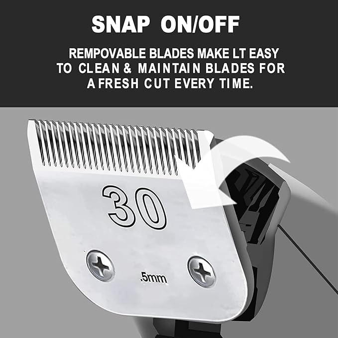 Dog Grooming Ceramic Blade #30, Compatible with Andis Hair Clippers, Detachable
