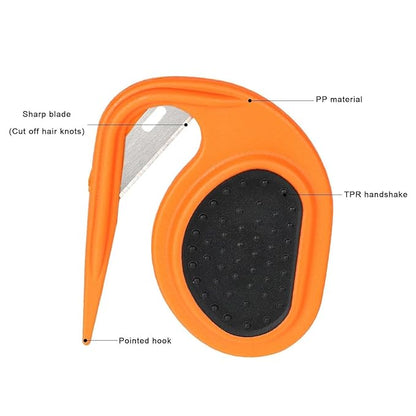 Orange Pet Knotting Comb for Cats, Grooming Combs De Knotting Comb for Removing Matted Hair, Detangling Knots for Dogs and Cats