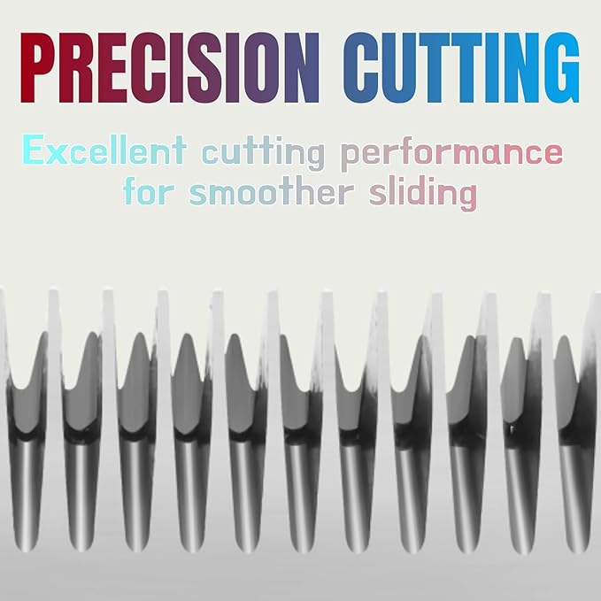 Pet Dog Grooming Detachable Wide Blades Kit,Compatible with Andis,Oster A5,Wahl KM10 Clippers,Cut Length 1/50"(0.5mm) to 1/4" (6.3mm),30W+10W+7FW+5FW