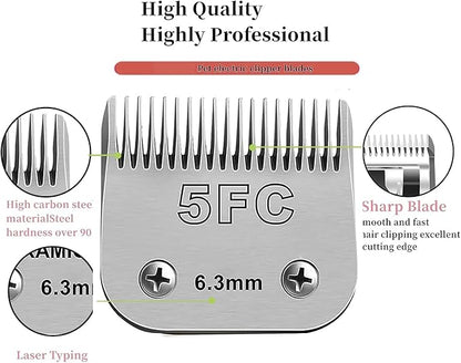 VALLNEIsize 40/30 Detachable Pet Dog Grooming Ceramic Blades Compatible with Oster A5,Wahl KM10 Series Clipper,Cut Length 1/100 to 1/50 in,2 Count