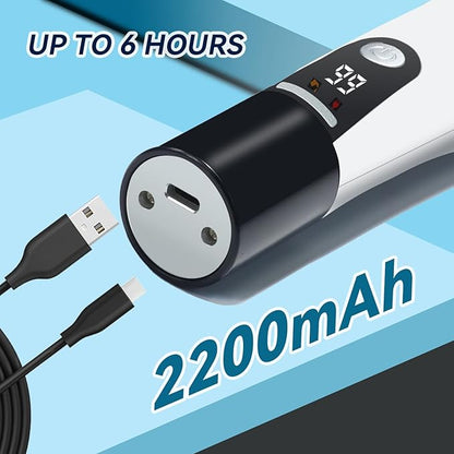 Dog Clippers 33 Tooth Blade, Low Noise and 2200mAh Rechargeable Dog Hair Clipper,Adopting Sheep Shears Standards Professional Pet Hair Clipper for Dogs Cats Animals(Black)