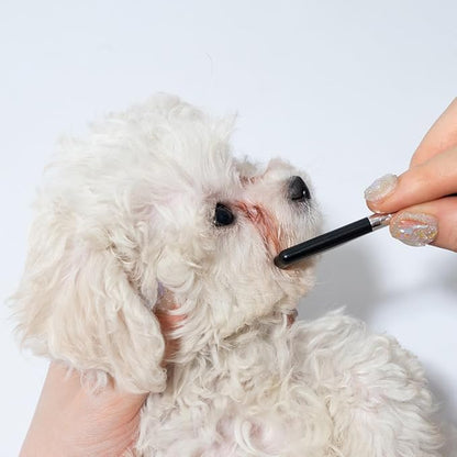 Dog Tear Stain Remover Comb, Cleanser scissors remove Floating Hair，Dog Cat Grooming Comb Pet Tear Stain Remover Combs Fine Tooth Grooming Removal Tool (Black)