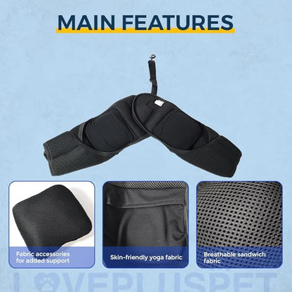 Breathable Dog Hip Support Brace for Large Dogs, Adjustable Canine Orthopedic Brace for Hip Dysplasia, Perfect for Supporting Dobermans(M)