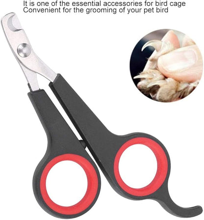 AYNEFY Bird Nail Clipper, Stainless Steel Bird Nail Trimmer Parrot Nail Scissors Pet Bird Nail Grooming Tool for Dogs Cat Rabbits and Birds
