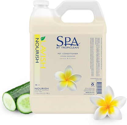 TropiClean SPA Lavish Dog Conditioner | Nourishing Conditioner For Dogs | Naturally Derived Salon Grade Ingredients | Made in the USA | 1 Gallon