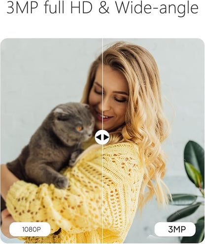 VSTARCAM Interactive Pet Camera with Dual WiFi Antennas, 360° Pan-Tilt, 2K Dog & Cat Camera with Phone APP, 2.4GHz WiFi, IR Night Vision, Motion Detection, 2-Way Audio, Dog Cameras for Pet Monitoring