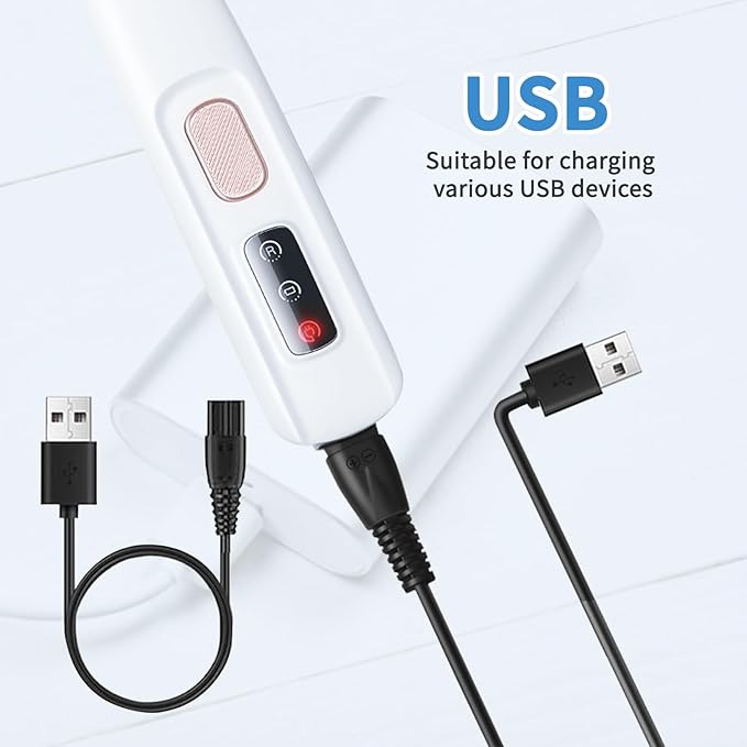 Upgraded Dog Paw Trimmer with LED Light, Low Noise Cat Clipper for Grooming, 18mm Widen Blade Digital Display Pet Paw Trimmer for Paws, Ears, Face, Waterproof Rechargeable Paws Clipper for Dog Cat