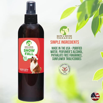 Bath & Brush Therapies Snowfall Dog Cologne 12.5 oz | Dog Perfume Long Lasting | Deodorizing Spray