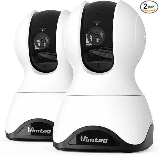 VIMTAG 4K UHD Indoor Camera 5G&2.4G WiFi Cameras for Home Security, 360° Pet/Dog/Cat/Nanny/Baby Monitor with Phone App & Speaker, Motion Tracking, Free AI Detection, Night Vision, SD/Cloud Storage