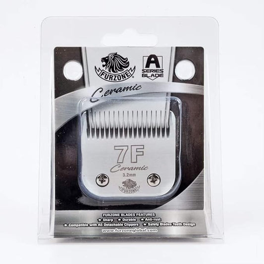 Detachable Ceramic Blade - Size 7F Blade 1/8", Made of High-Tech Ceramic Materials, Compatible with Most Andis, Oster, Wahl A5 Clippers