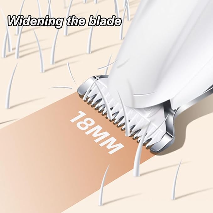 Yolispa Paw Trimmer with LED Light, Ultra-Low Noise Pet Grooming Kit with Replacement Blades, Pet Hair Clippers, Rechargeable Grooming Clippers for Dogs Cats Trimming Paws, Eyes, Ears, Face, and Rump