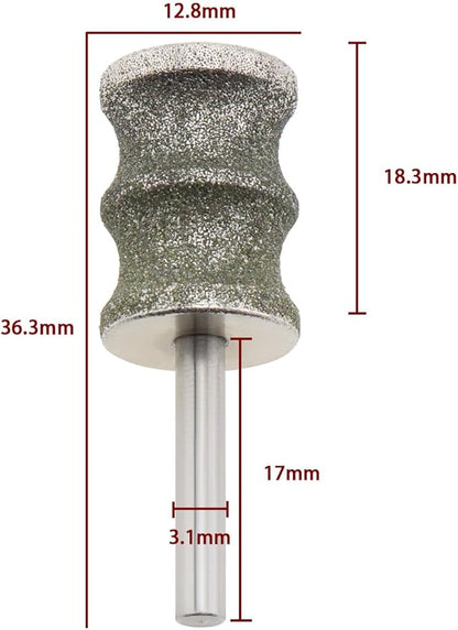 Create idea 2pcs Pet Nail Grinder Bits Replacement Heads, 1/8'' Diamond Rotary Nail Grinder Bits Compatible with Animals Nail Care Grinder Tools Dog Nail Grinder Dog Nail Trimmers