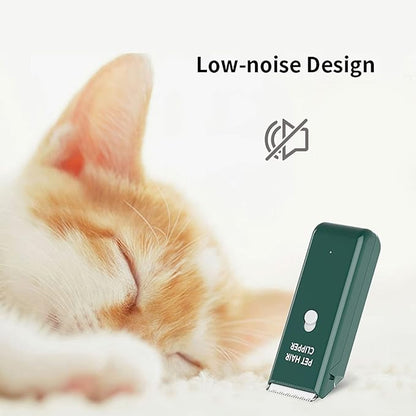 Dog Cat Home Hair Waterproof Clipper Portable Electric USB Rechargeable Pet Grooming Tools Low Noise Shaver Cordless Trimmer for Small and Large Pets