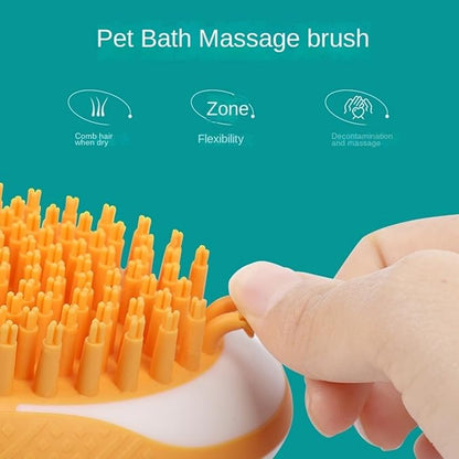 Dog Bath Brush - Massage Brush,Hair Removal Brush,Many Colours AvailableCleaning & GroomingPet Supplies Dog Bath Supplies(Pink)
