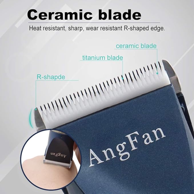 Dog Clippers for Grooming, 16pcs Dog Grooming Kit for Small & Large Dogs, Professional Cordless Dog Hair Clippers with Low Noise, Rechargeable Pet Grooming Tools for Cats & Dogs