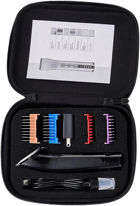 Professional Animal Pet Dog Cat and Horse Cordless Hair Clipper Grooming Kit with 5 in 1 Blade