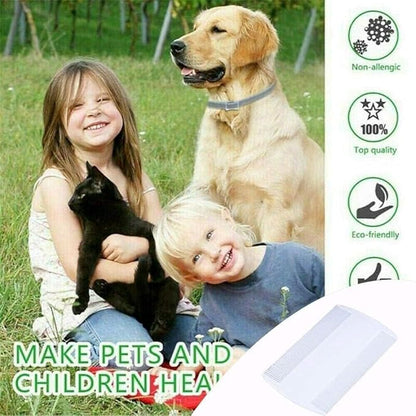 White Double Sided Nit Fine Tooth Head Lice Hair Combs For Kids Pet dog Flea Plastic Hair Remove Lice Brush W8E1 Comb Dog Combs