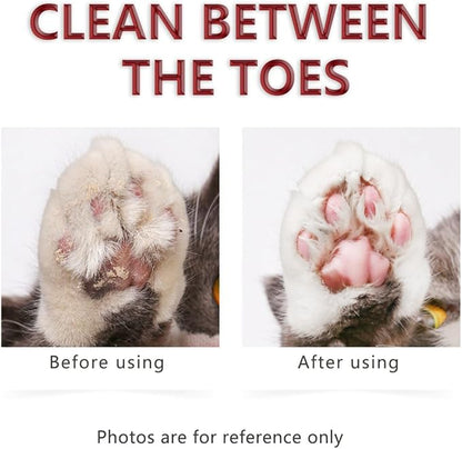 Dog paw Cleaner，Cat paw Cleaner，Pet paw Cleaner，No Rinse Waterless Dog Paw Shampoo with Bath Brush, PH Perfectly Balanced，Natural mild Formula，Pet Muddy paw Cleaner（150ml/5.07 Oz）