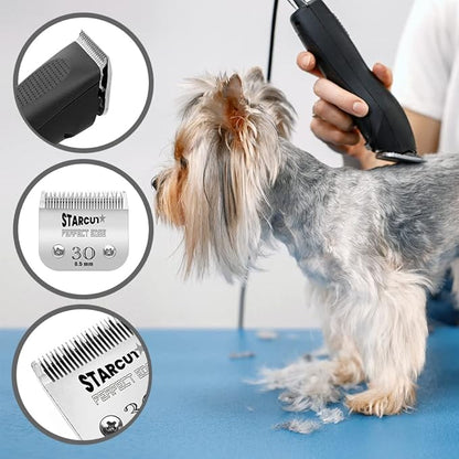 Detachable Dog, Cat, and Horse Pet Professional Grooming Clipper Replacement Blades, Compatible with Most A5 Andis, Oster, Wahl Series Clippers, Made of Stainless Steel. (#7 1/8" (3.2mm))