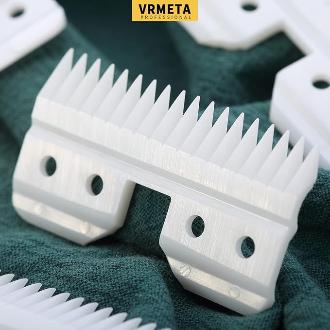 4 Pcs Fast Feed Ceramic Blades Fit Oster Fast Feed Clipper Oster A5 Fast Feed Ceramic Cutters Blade Fast Feed Replacement Blade Fit Wahl KM Series