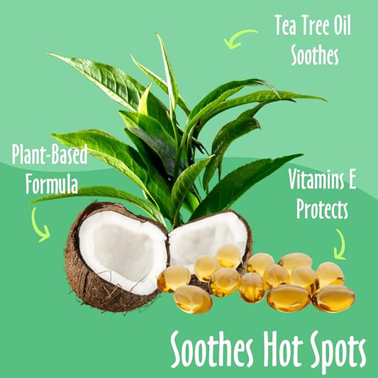 earthbath, Hot Spot Relief Pet Shampoo - Tea Tree Oil Hot Spot Treatment for Dogs, Best Dog Shampoo for Itching & Skin Conditions, Made in USA, Cruelty Free Itch Relief for Dogs - 16 Oz (2 Pack)