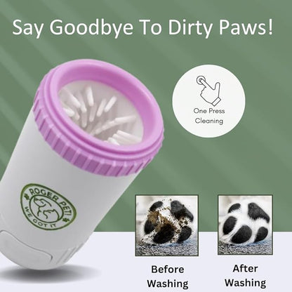 Paw Cleaner, Pet Paw Cleaner, Ideal Paw Cleaner for Dogs - Suitable for Small and Medium Dogs & Cats. Perfect Solution for Muddy Buddy Dog Cleanliness. Salt and snow remover