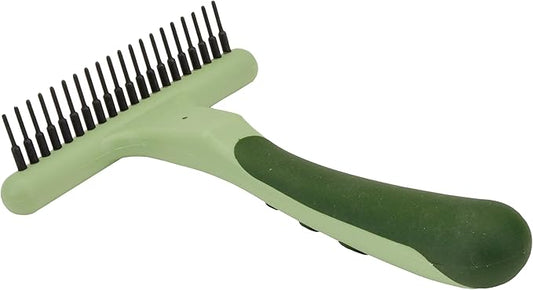 Coastal Pet Safari Double Row Undercoat Rake - Gentle Dematting and Deshedding Grooming Comb for Dogs