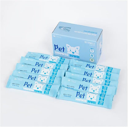 Extra Large Size - 20.5" x 12.6" Pet Wipes | Individually Packaged | Paw Wipes | Hypoallergenic | Grooming | Bathing | Green Tea Scented Deodorizing | Tear Stain | All Purpose Bath Wipes | 5 Count