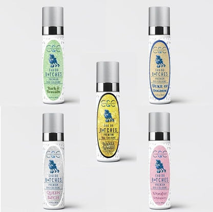 Eau Du Btches - Woofer Whispers Premium Dog Cologne, 3.4 fl oz - All-Natural & Alcohol-Free - Luxury Long Lasting Scent