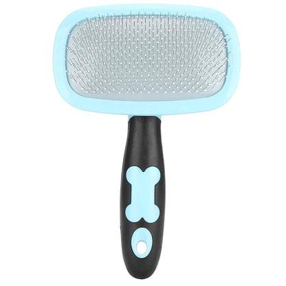 Pet Hair Comb, Cat Dog Cleaning Hair Massage Comb 360° Rotation Deshedding Slicker Brush Pet Removal Comb Grooming Tool(Blue)