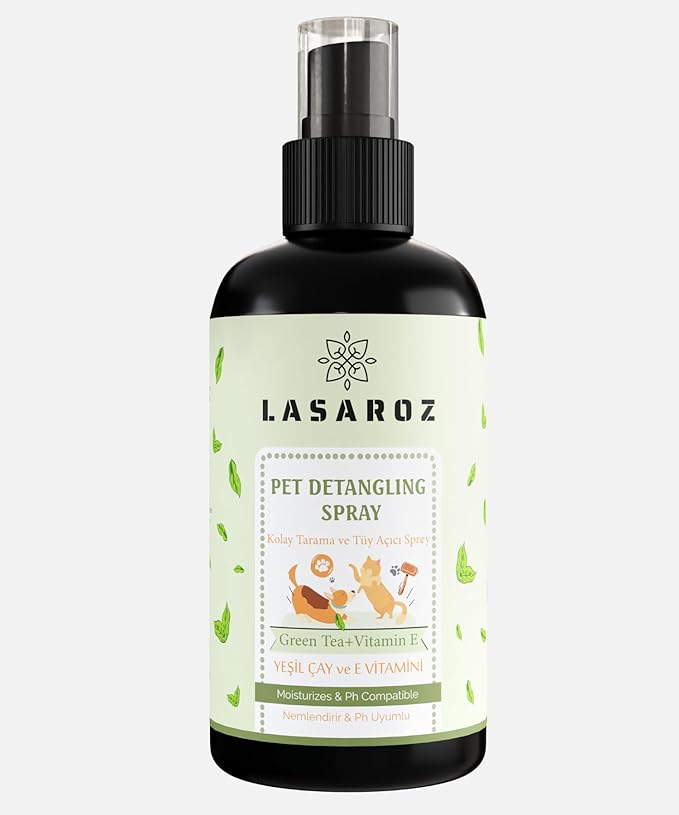 Pet Detailing Spray | Cat Dog Pet Easy Combing Spray | Green Tea and Vitamin E Moisturizer Pet Spray