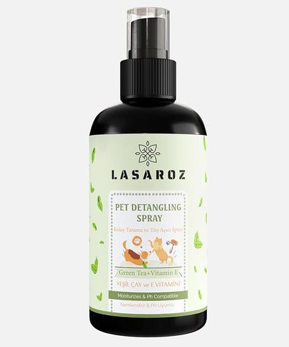 Pet Detailing Spray | Cat Dog Pet Easy Combing Spray | Green Tea and Vitamin E Moisturizer Pet Spray