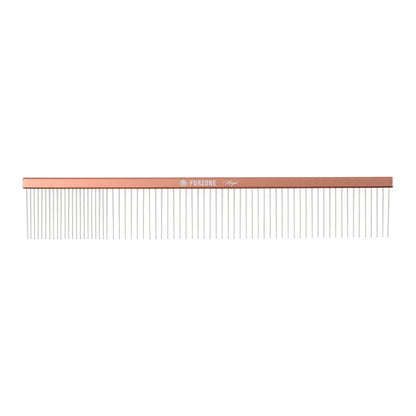 2-in-1 Megal Greyhound Comb for Dogs (Medium/Coarse), 69 Stainless Steel Pins Dog Comb, Aluminum 24.5cm Handle,Lightweight,Gently Remove Dogs’ Head/Body Fur, Professional Grooming Accessories