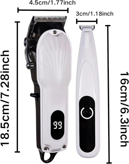 Grooming Kit and Paw Trimmer for Cat Dog 2 in 1 Cordless Hair Clippers for Matted Hair Cats Dogs Quiet Shaver for Thick Hair Pets Horse Animals