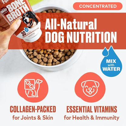 Beef, Chicken & Mobility Dog Food Topper Bundle - Supports Digestion, Healthy Skin & Coat, Immune System, Hip & Joint Support for Dogs, Collagen, Human Grade, Made in USA, 16 oz 3-Pack