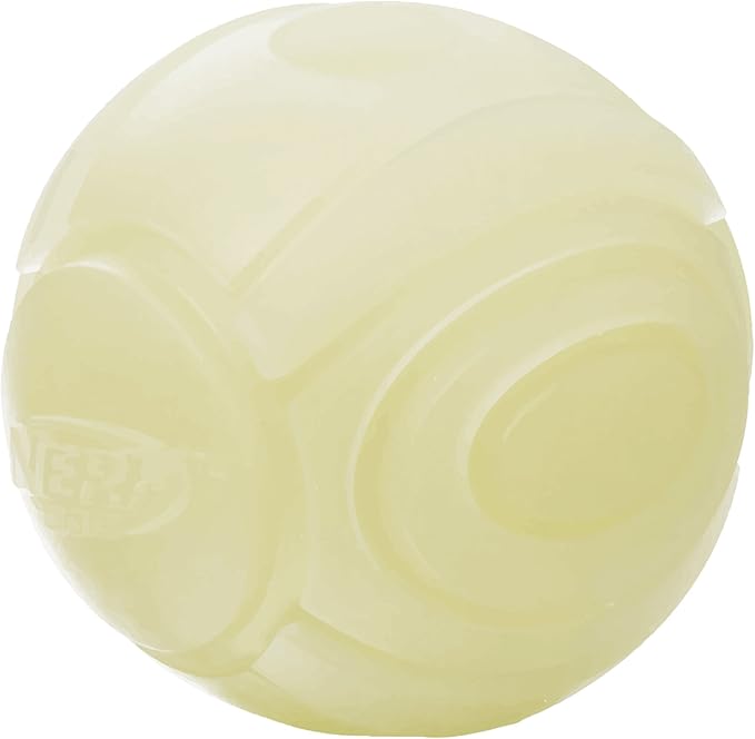 Nerf Dog Tennis Ball Blaster Dog Toy white, 2.5 Inch Glow Reload Ball