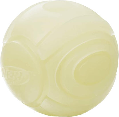 Nerf Dog Tennis Ball Blaster Dog Toy white, 2.5 Inch Glow Reload Ball