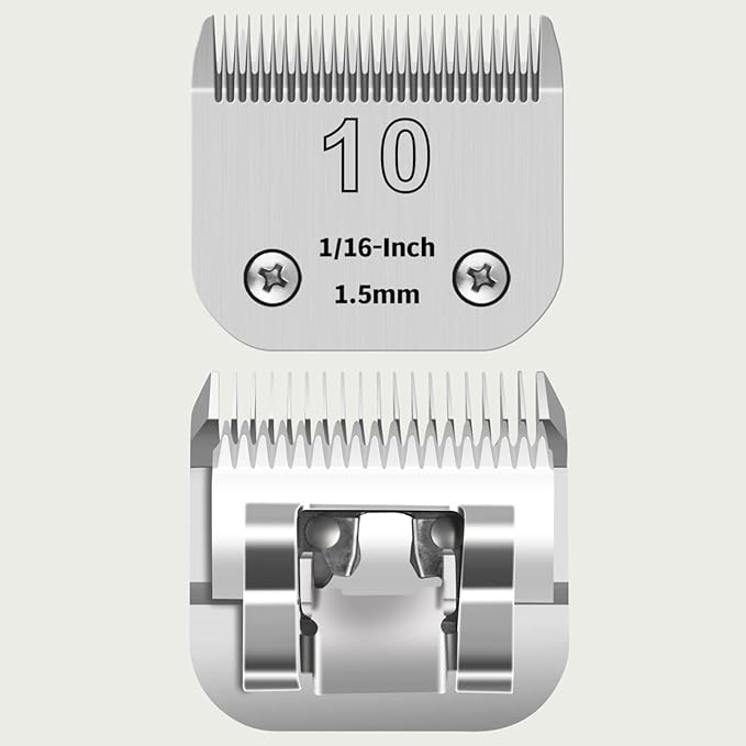 Dog Grooming Clipper Replacement Blades, Compatible with Ainds, Oster A5, Wahl Km10 and Other Series Clippers (10#|1Pack)