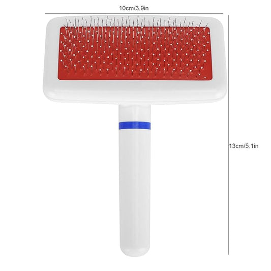 Cleaning Slicker Brush, Pet Grooming Tool Pet Brush Comfortable Design Smoothly Plastic+Stainless for Fluffing for Small Pets for Medium Pets for Tidying